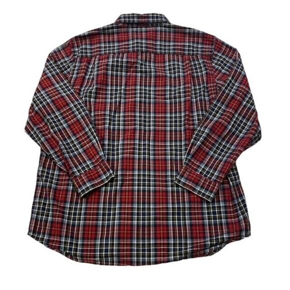 Carhartt Shirt Mens XL Red Plaid Oxford Relaxed Fit Button Up Long Sleeve Twill - Picture 2 of 11